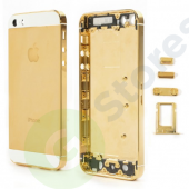 Корпус iPhone 5 Золотое покрытие с белыми вставками