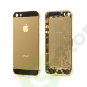 Корпус iPhone 5s золотое покрытие с чёрными вставками