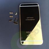 Корпус iPhone 6 Plus Золотое покрытие белые вставки