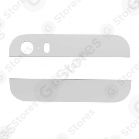 Стекло корпуса iPhone 5S заднее белое (комплект)