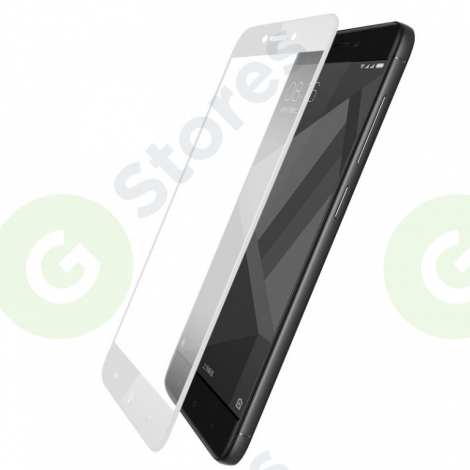 Защитное стекло "Полное покрытие" Xiaomi Redmi Note 4X Белое