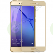 Защитное стекло "Полное покрытие" Huawei Honor 8 Lite Золото